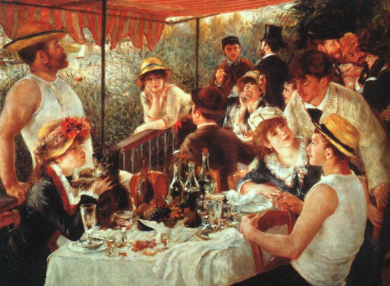 Pierre Renoir Luncheon of the Boating Party Spain oil painting art